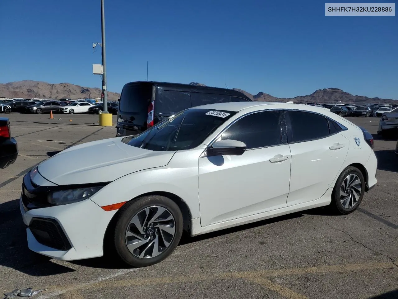 2019 Honda Civic Lx VIN: SHHFK7H32KU228886 Lot: 73250414