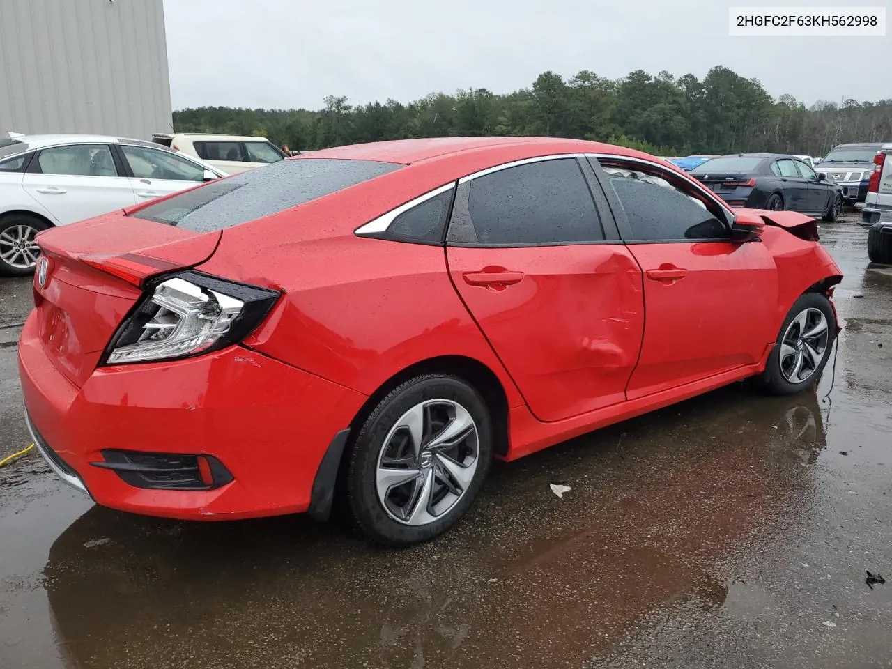 2019 Honda Civic Lx VIN: 2HGFC2F63KH562998 Lot: 73291184