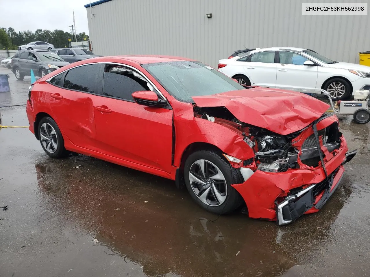 2019 Honda Civic Lx VIN: 2HGFC2F63KH562998 Lot: 73291184