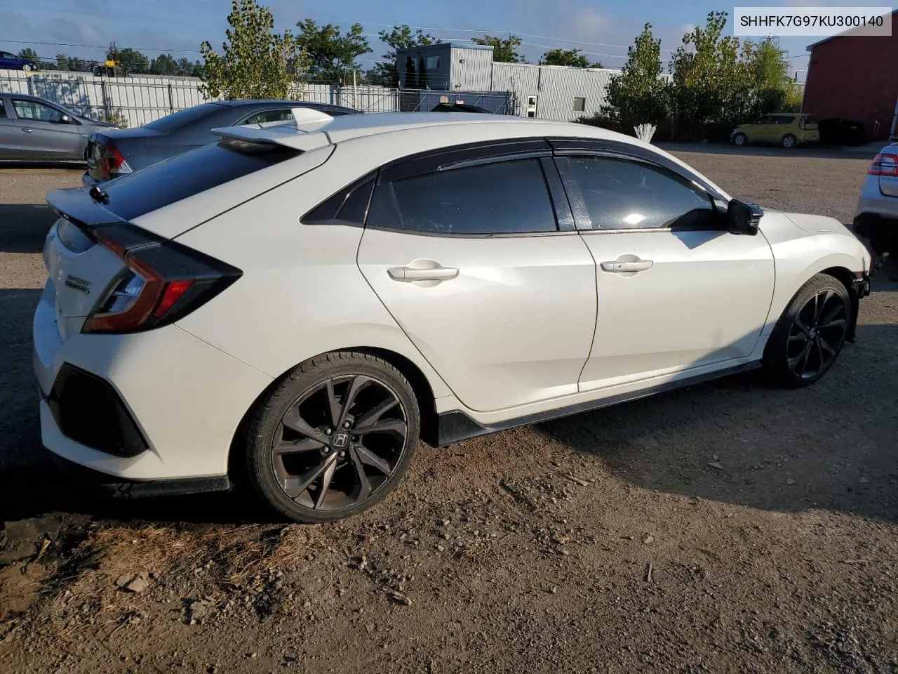 SHHFK7G97KU300140 2019 Honda Civic Sport Touring