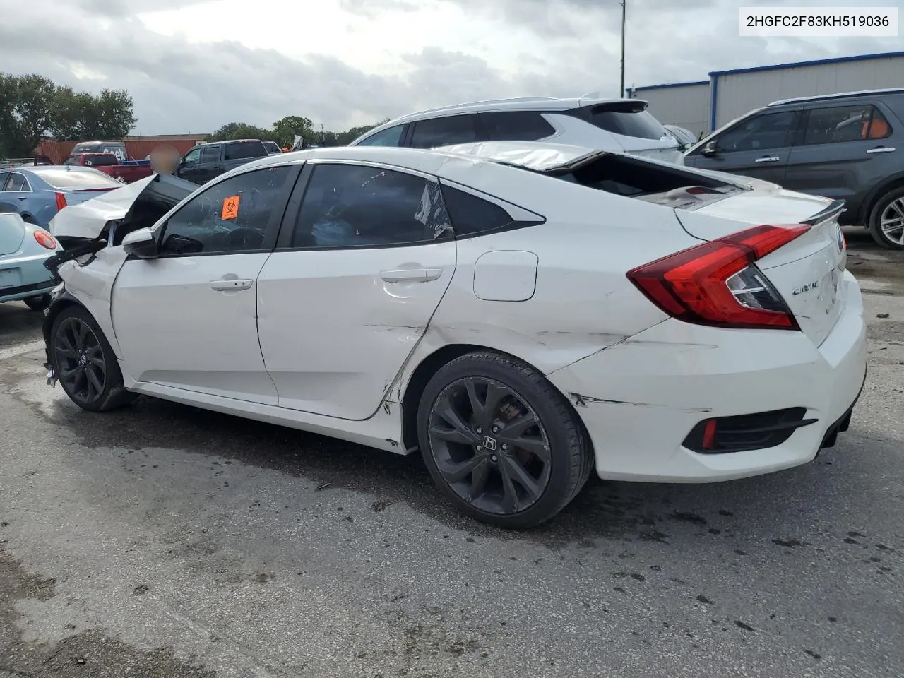 2HGFC2F83KH519036 2019 Honda Civic Sport