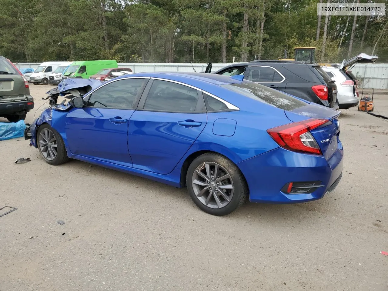 2019 Honda Civic Ex VIN: 19XFC1F3XKE014720 Lot: 73664214