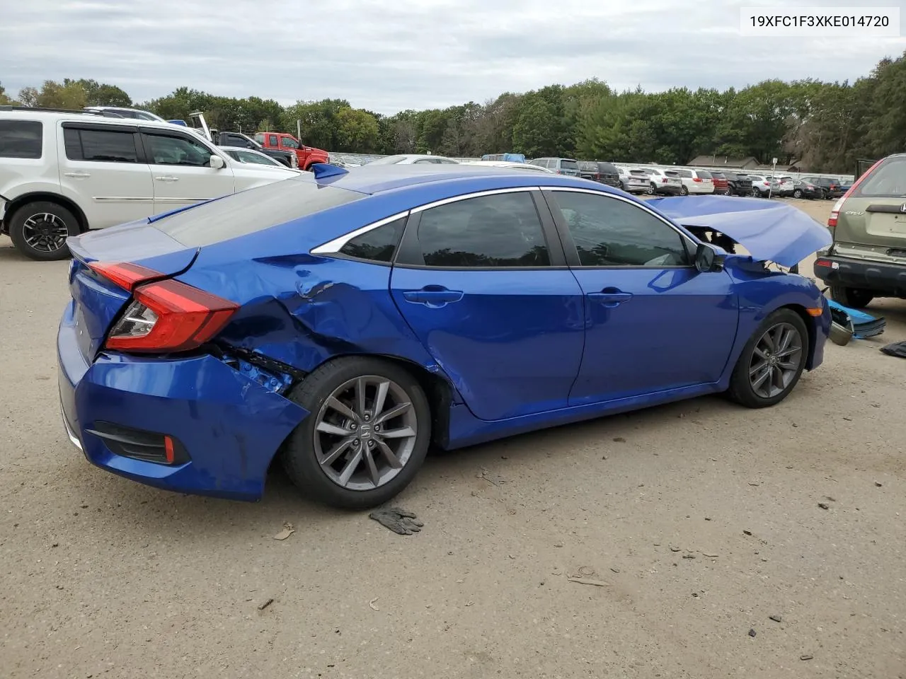 2019 Honda Civic Ex VIN: 19XFC1F3XKE014720 Lot: 73664214