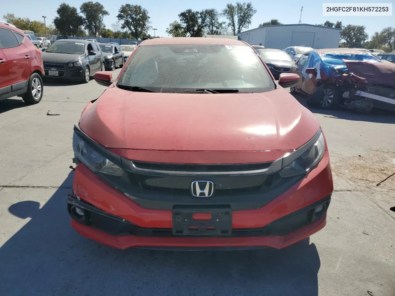 2019 Honda Civic Sport VIN: 2HGFC2F81KH572253 Lot: 73676404