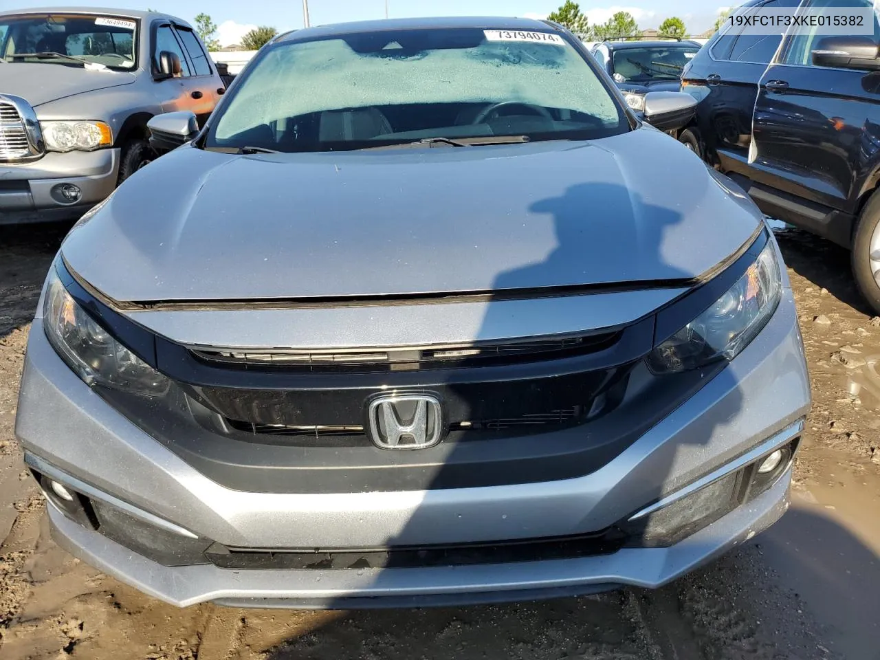 2019 Honda Civic Ex VIN: 19XFC1F3XKE015382 Lot: 73794074