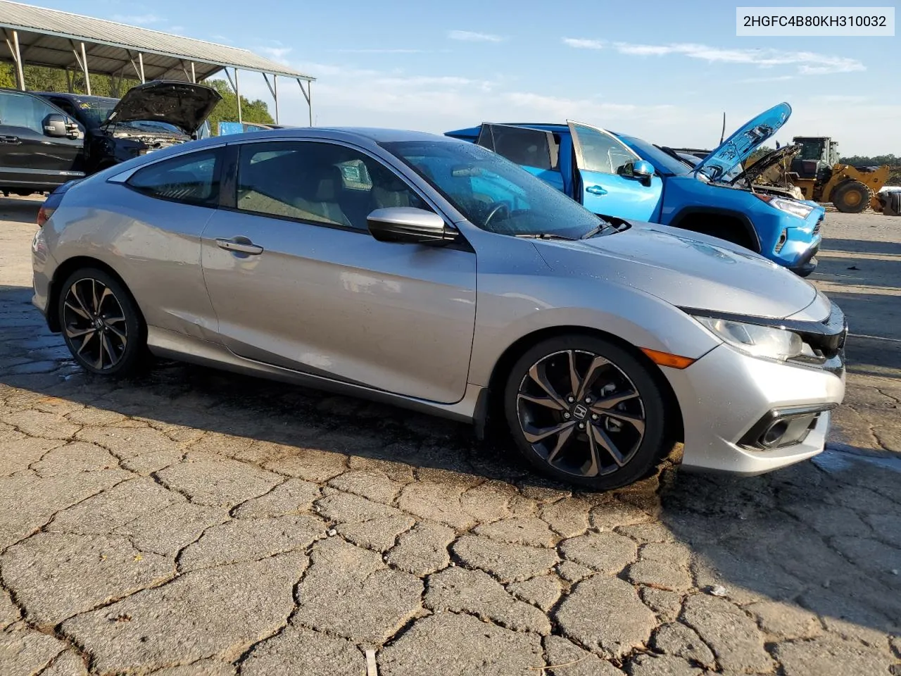 2019 Honda Civic Sport VIN: 2HGFC4B80KH310032 Lot: 73941154