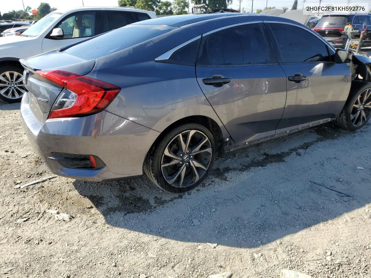 2019 Honda Civic Sport VIN: 2HGFC2F81KH592776 Lot: 73969564