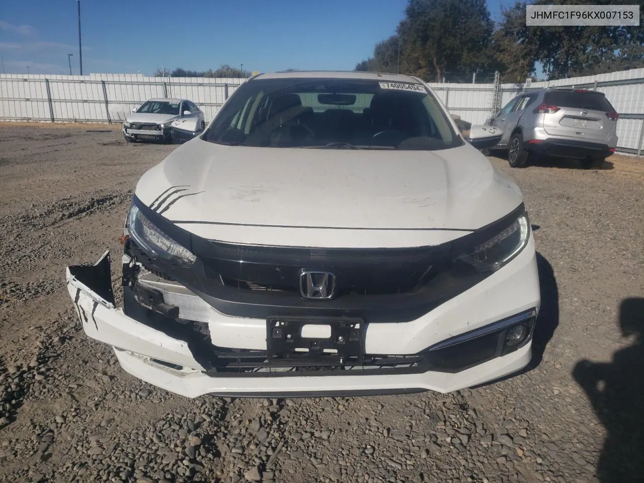 2019 Honda Civic Touring VIN: JHMFC1F96KX007153 Lot: 74005494