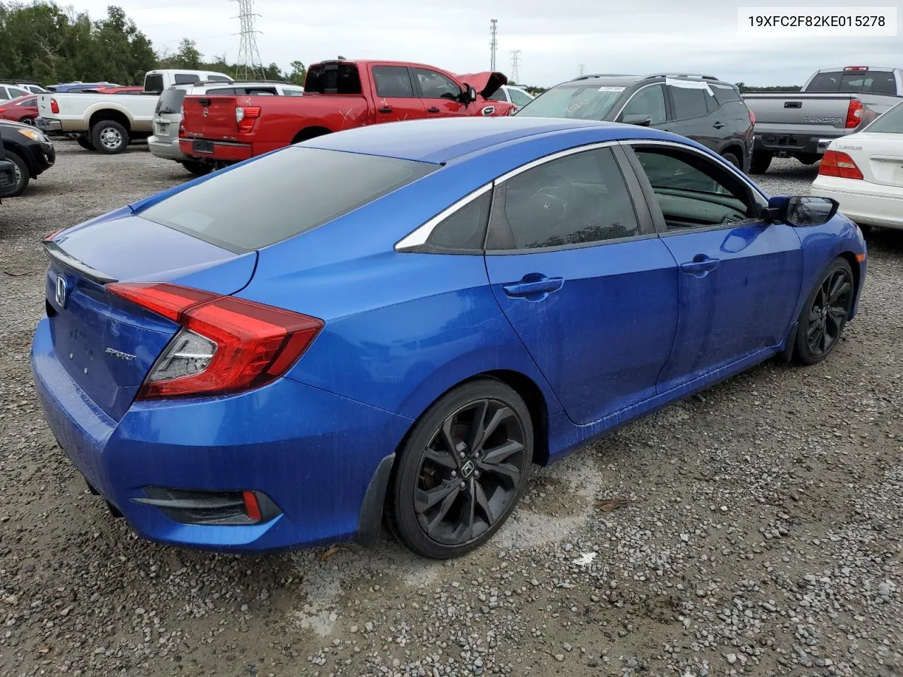 2019 Honda Civic Sport VIN: 19XFC2F82KE015278 Lot: 74033024