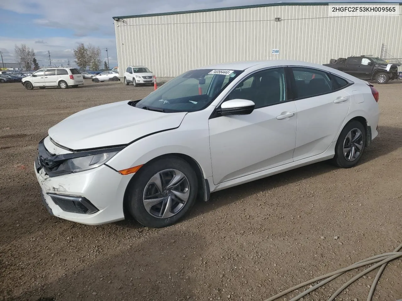 2HGFC2F53KH009565 2019 Honda Civic Lx