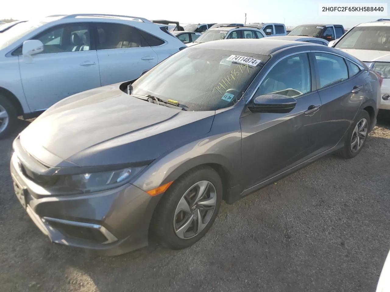 2HGFC2F65KH588440 2019 Honda Civic Lx