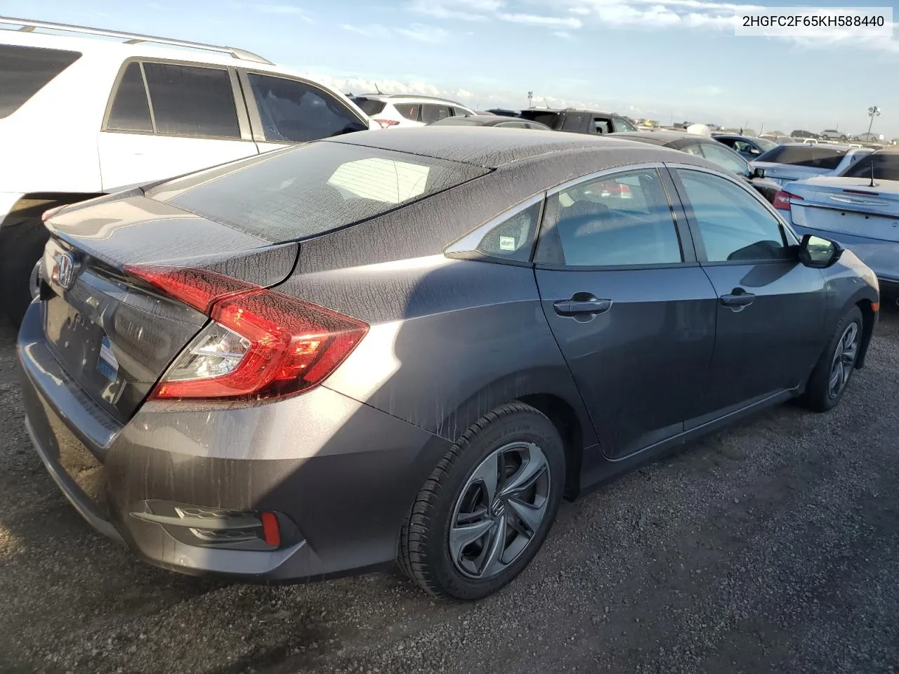 2HGFC2F65KH588440 2019 Honda Civic Lx