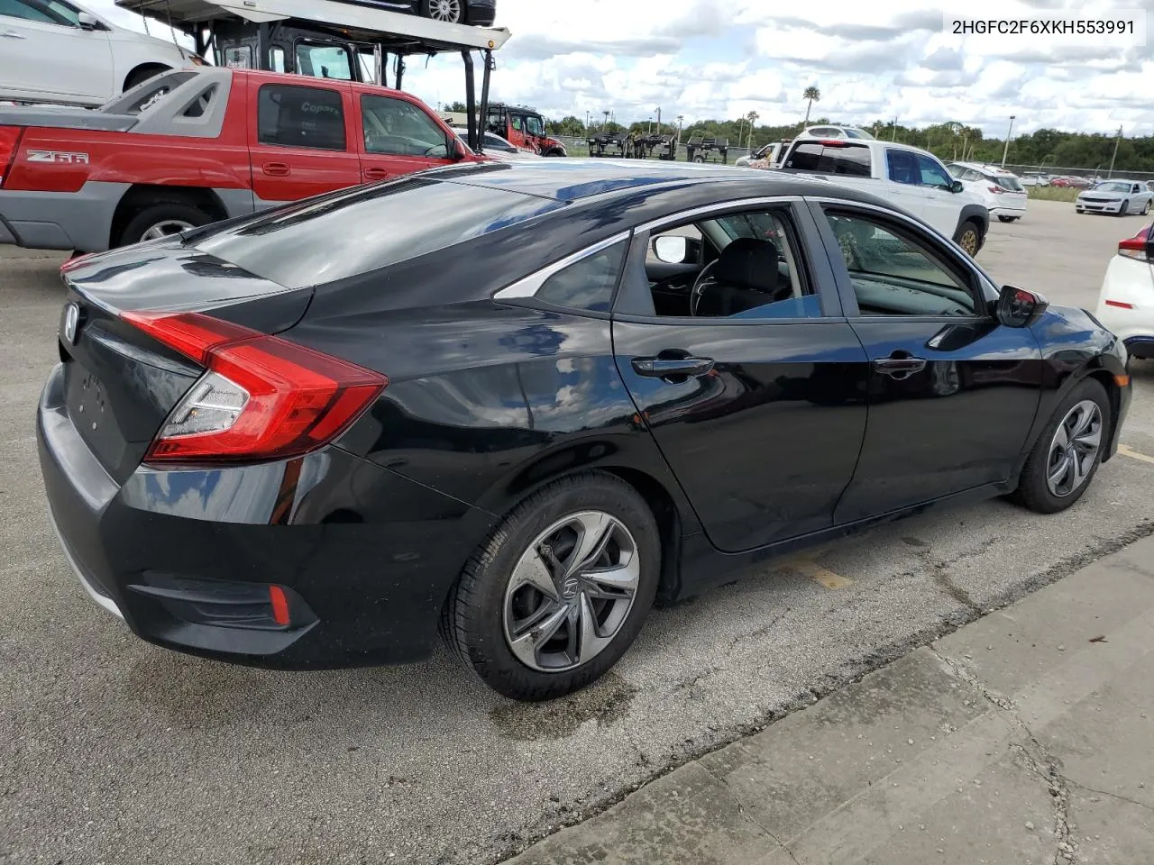 2019 Honda Civic Lx VIN: 2HGFC2F6XKH553991 Lot: 74188854