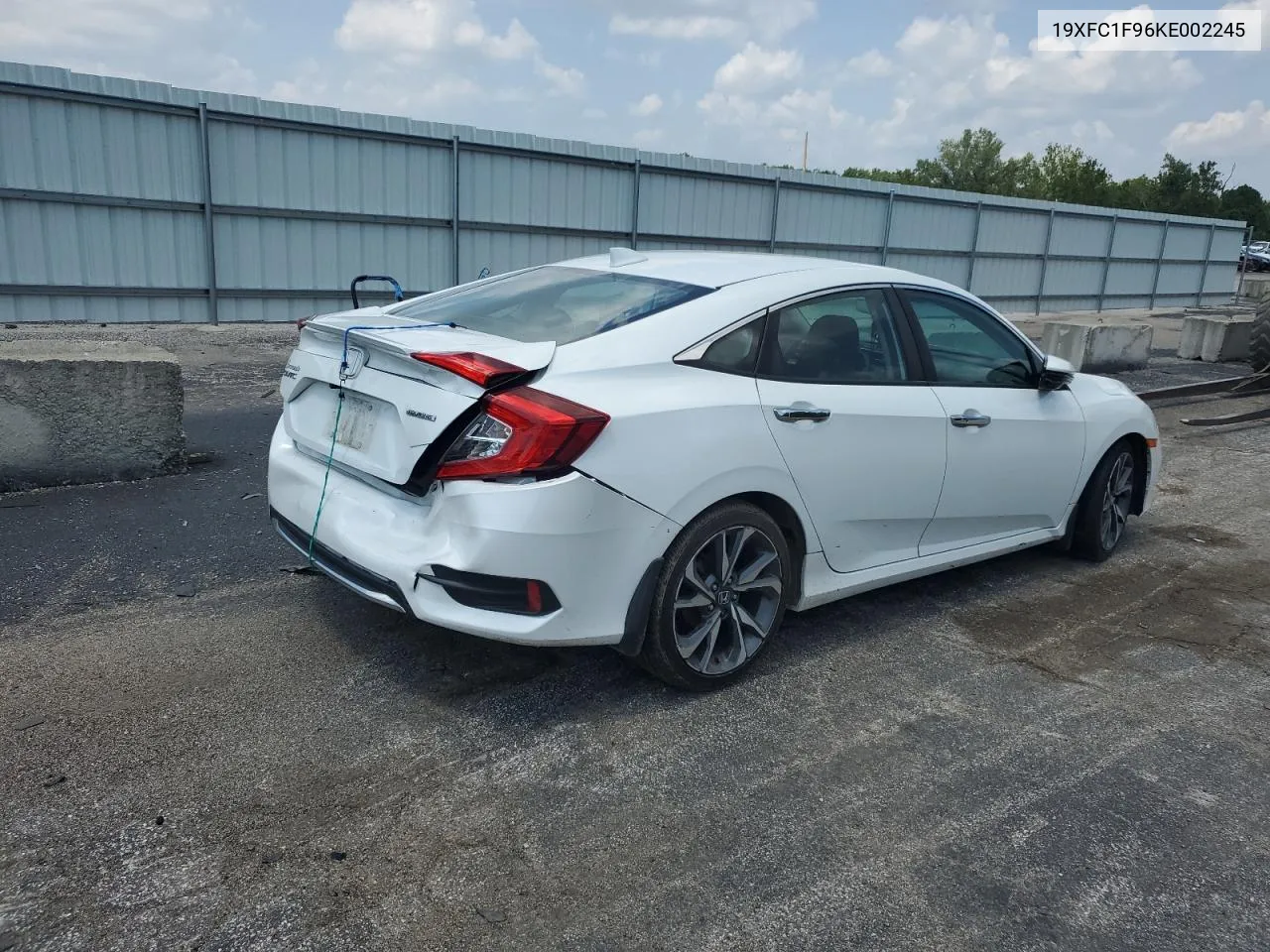 2019 Honda Civic Touring VIN: 19XFC1F96KE002245 Lot: 74199054