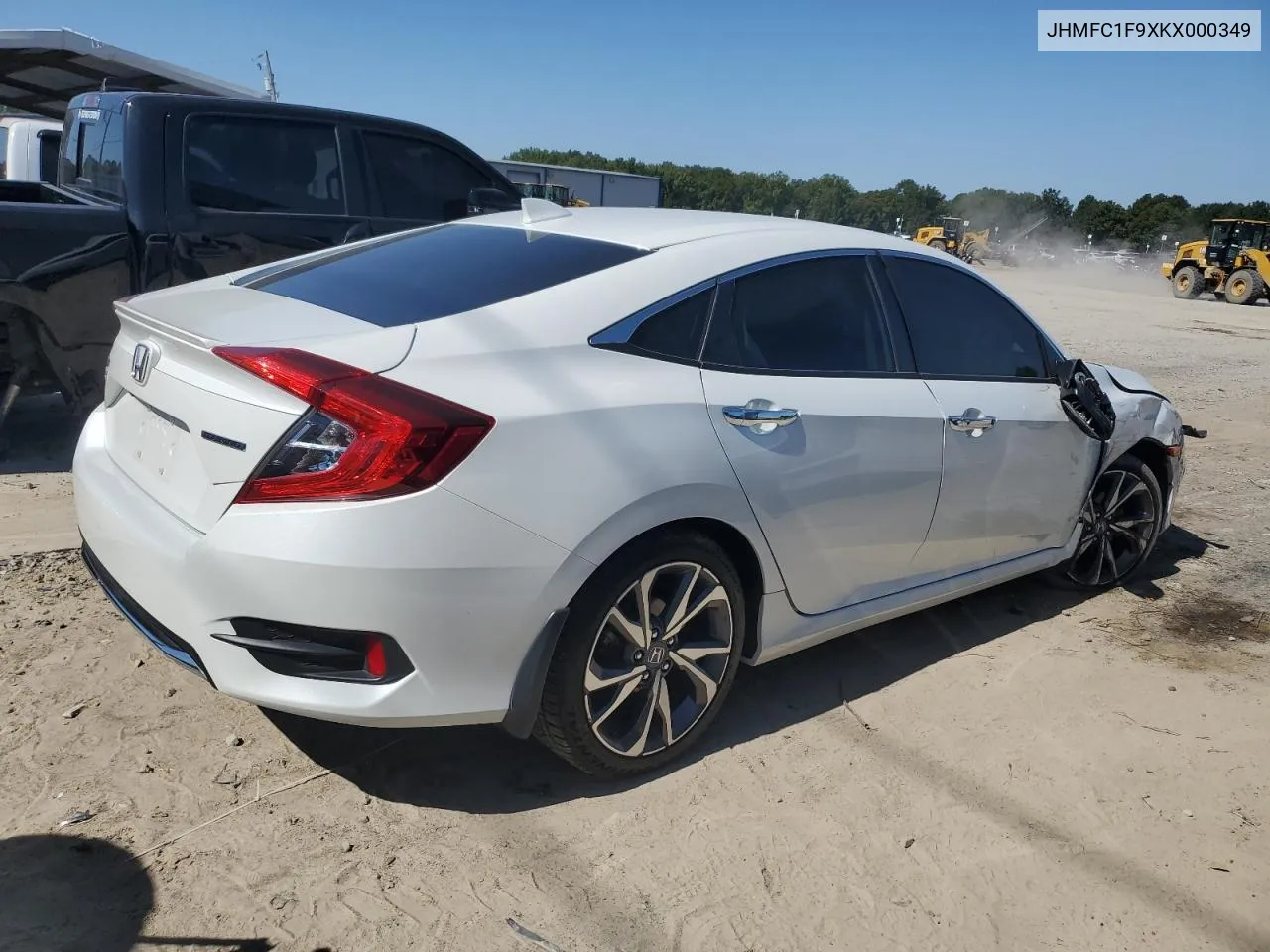 2019 Honda Civic Touring VIN: JHMFC1F9XKX000349 Lot: 74212574