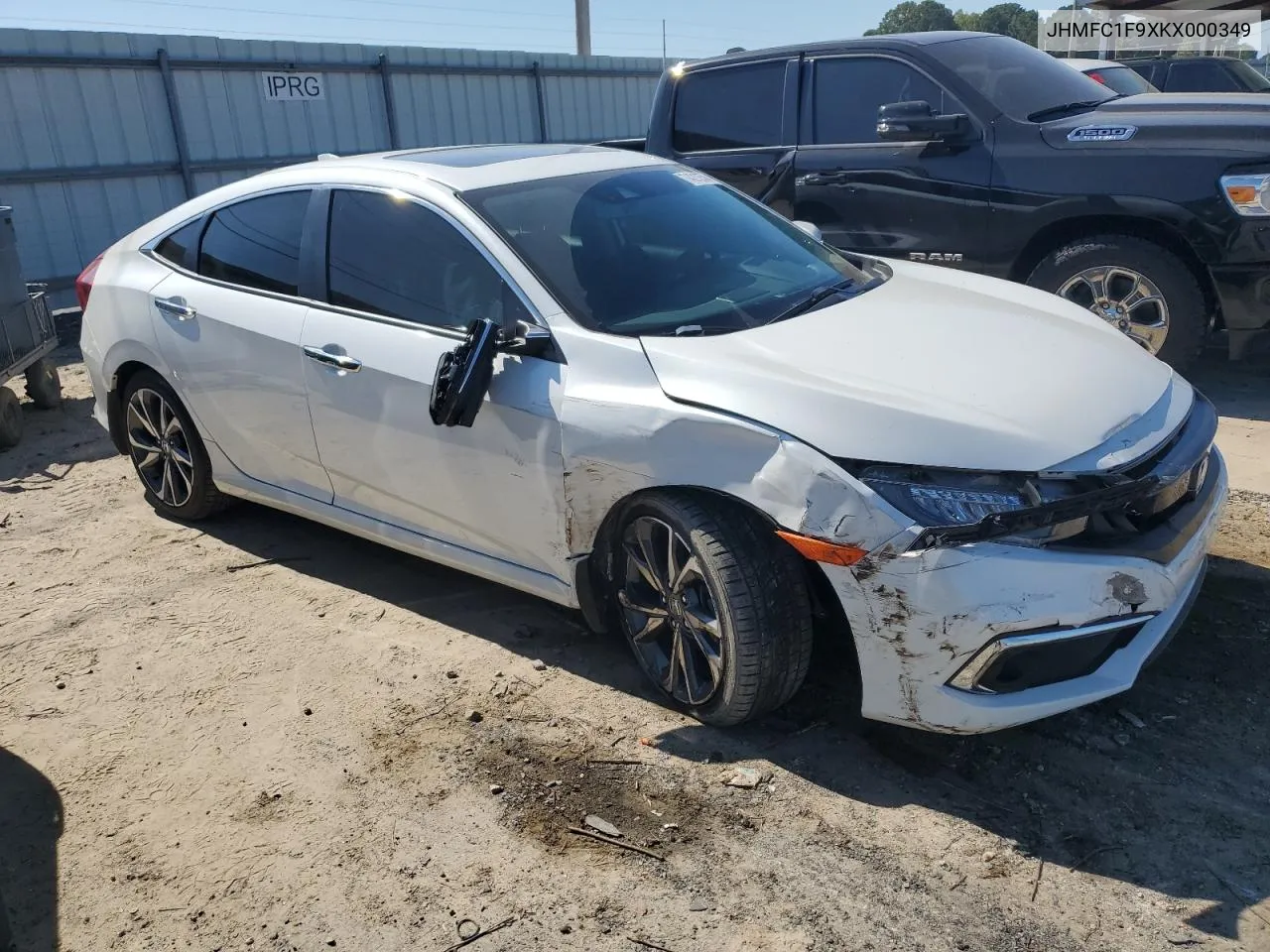 2019 Honda Civic Touring VIN: JHMFC1F9XKX000349 Lot: 74212574