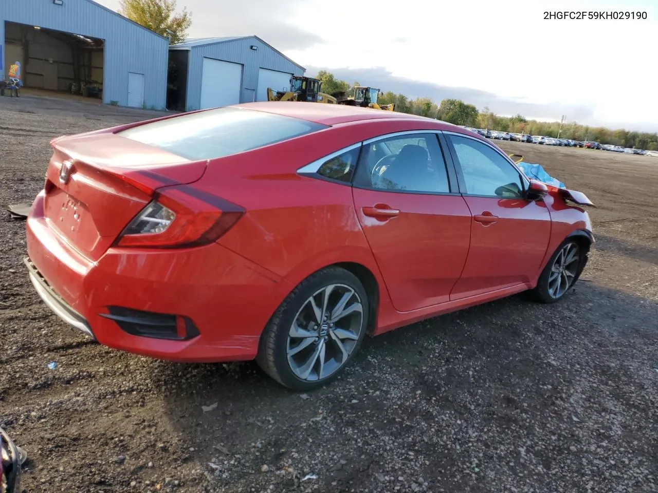 2019 Honda Civic Lx VIN: 2HGFC2F59KH029190 Lot: 74314584