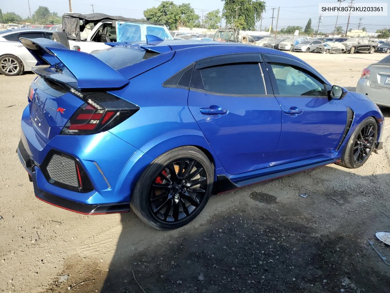 2019 Honda Civic Type-R Touring VIN: SHHFK8G73KU203361 Lot: 74383564