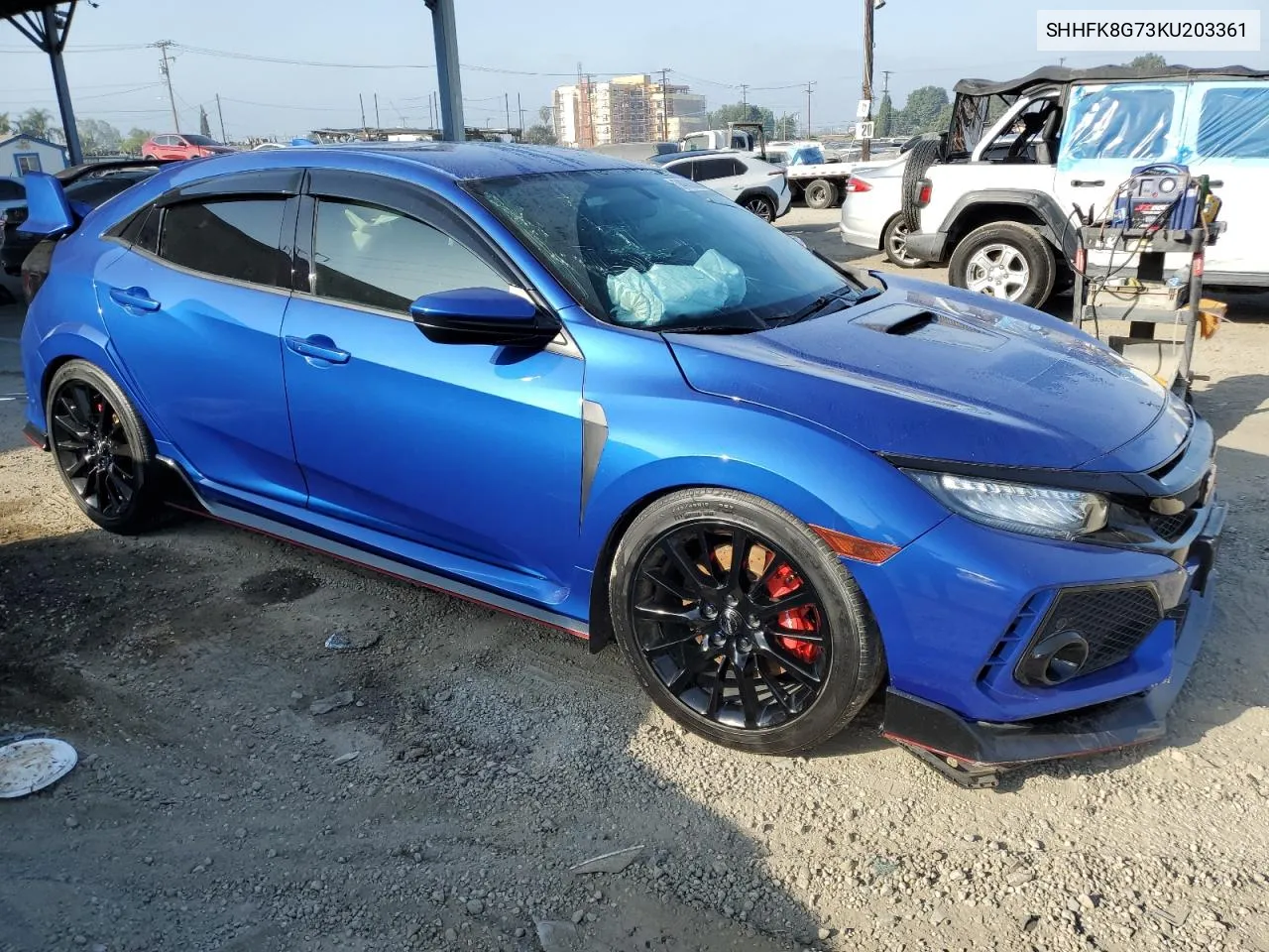 2019 Honda Civic Type-R Touring VIN: SHHFK8G73KU203361 Lot: 74383564