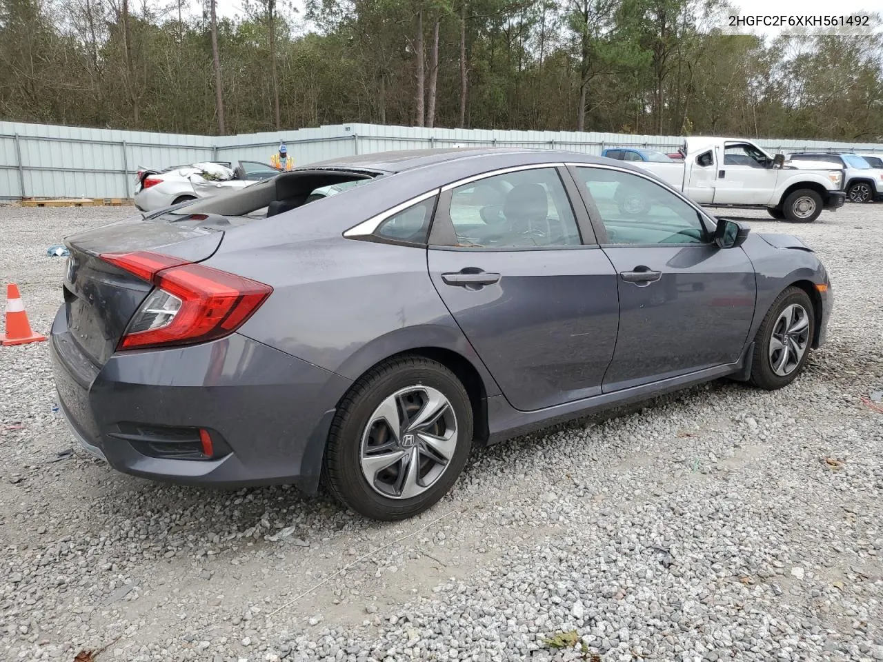 2019 Honda Civic Lx VIN: 2HGFC2F6XKH561492 Lot: 74390054