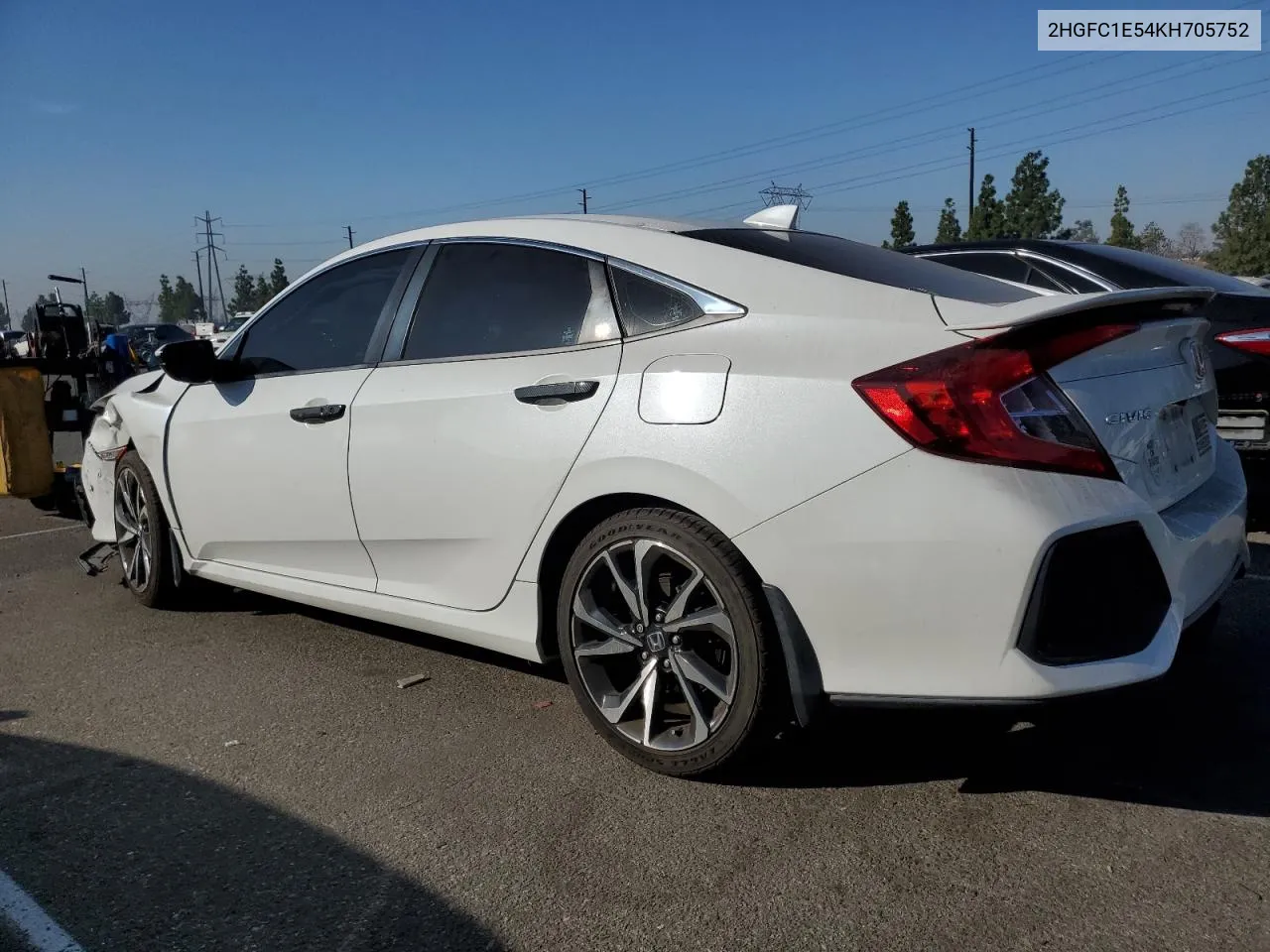 2019 Honda Civic Si VIN: 2HGFC1E54KH705752 Lot: 74401114