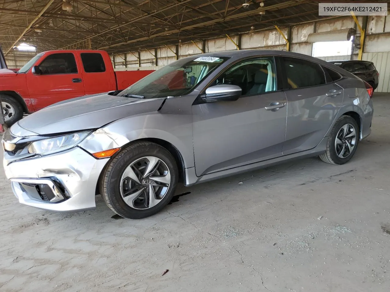 2019 Honda Civic Lx VIN: 19XFC2F64KE212421 Lot: 74402064