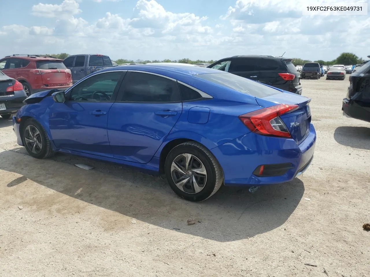 2019 Honda Civic Lx VIN: 19XFC2F63KE049731 Lot: 74459944