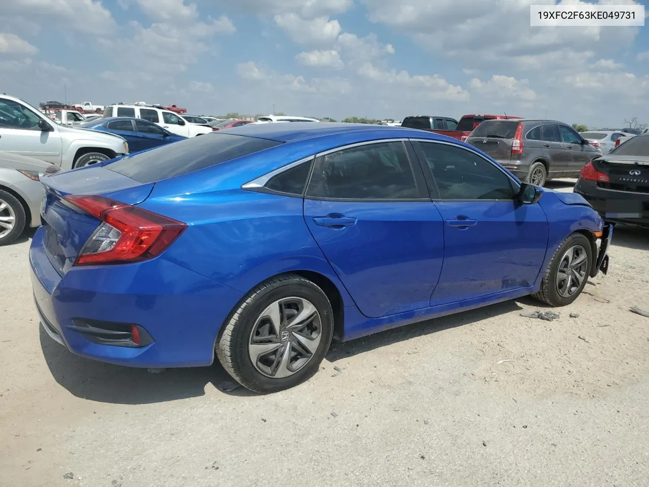 2019 Honda Civic Lx VIN: 19XFC2F63KE049731 Lot: 74459944