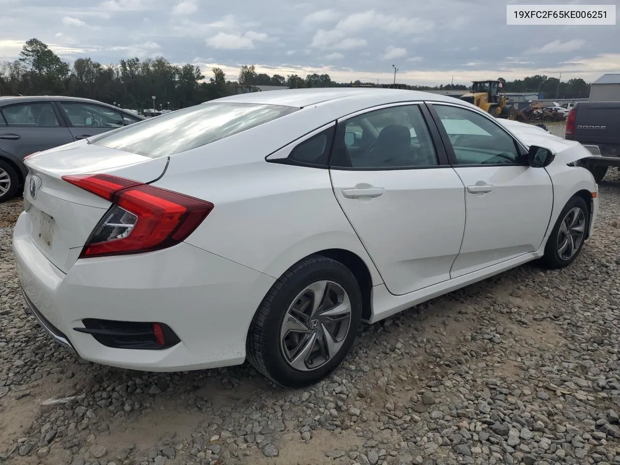 2019 Honda Civic Lx VIN: 19XFC2F65KE006251 Lot: 74467044