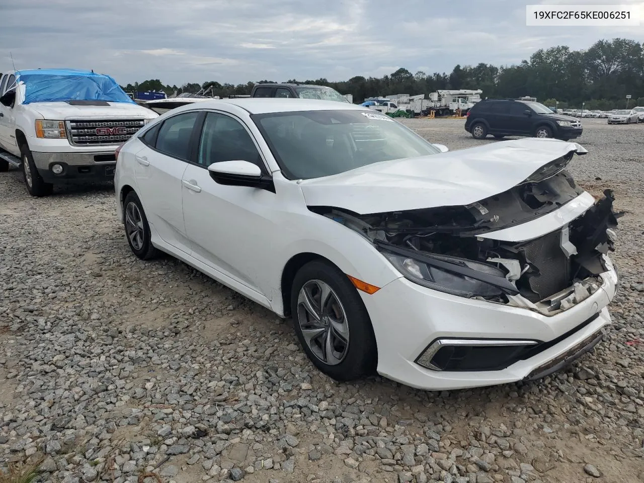 2019 Honda Civic Lx VIN: 19XFC2F65KE006251 Lot: 74467044