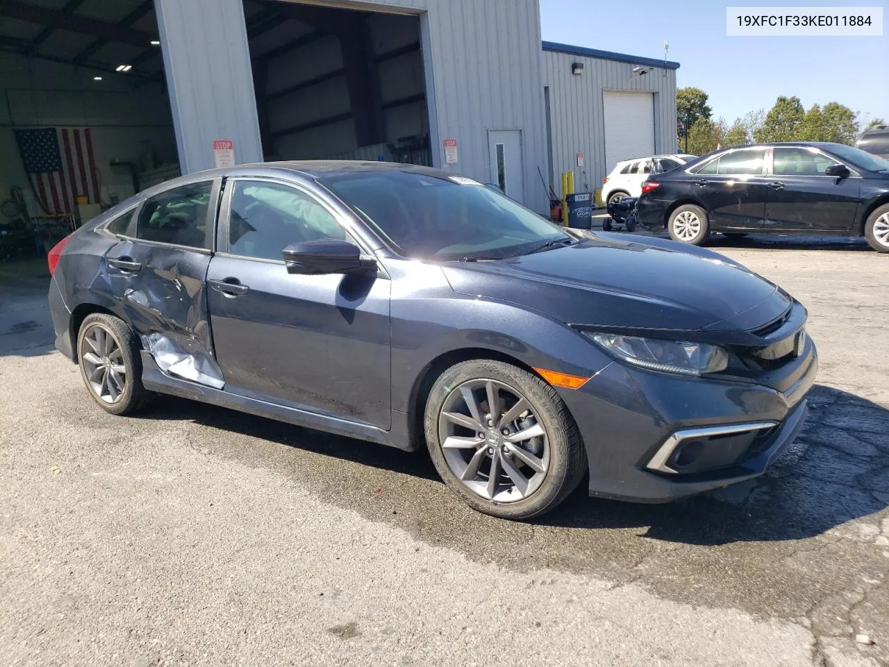 2019 Honda Civic Ex VIN: 19XFC1F33KE011884 Lot: 74477024