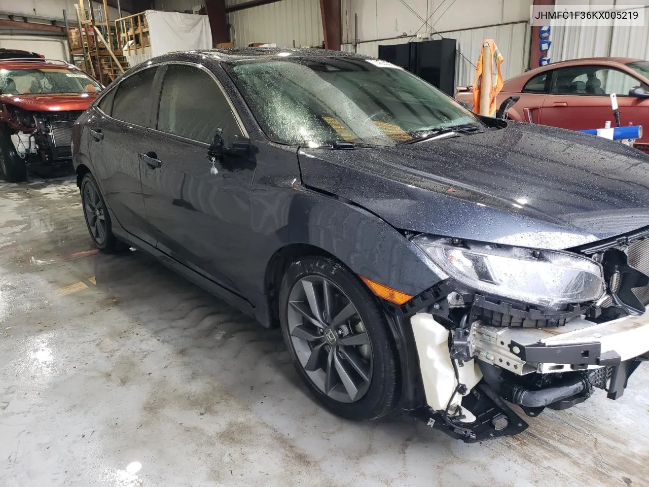 2019 Honda Civic Ex VIN: JHMFC1F36KX005219 Lot: 74584374