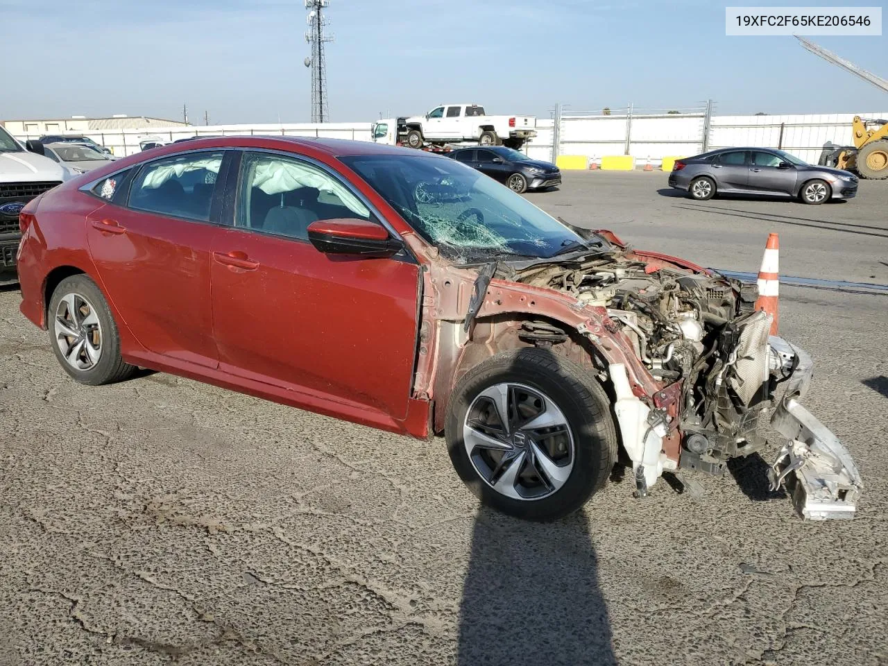 19XFC2F65KE206546 2019 Honda Civic Lx