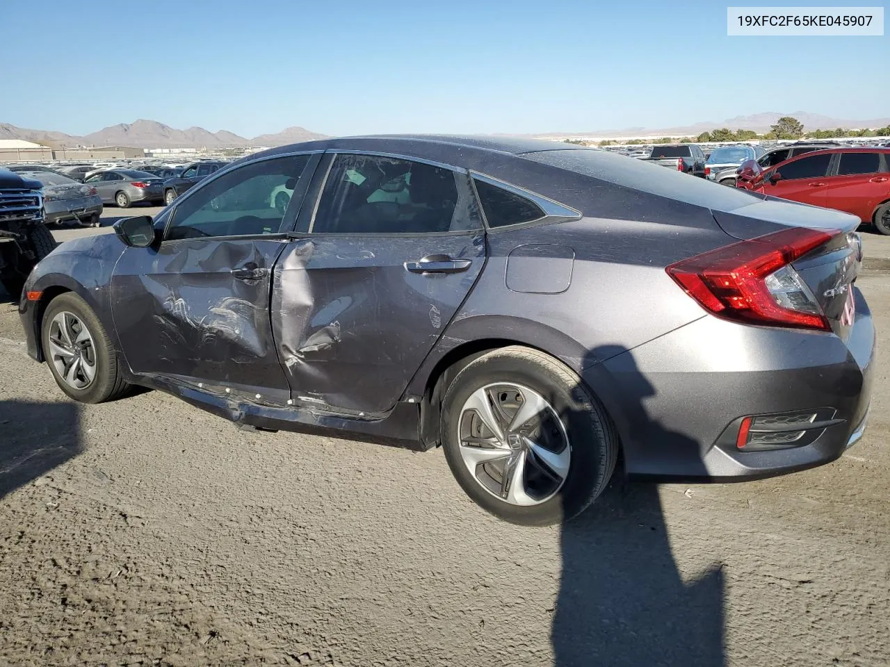 2019 Honda Civic Lx VIN: 19XFC2F65KE045907 Lot: 74635134