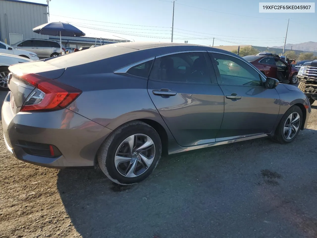 2019 Honda Civic Lx VIN: 19XFC2F65KE045907 Lot: 74635134