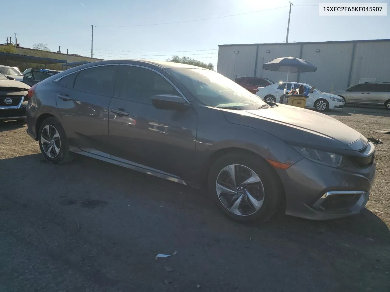 2019 Honda Civic Lx VIN: 19XFC2F65KE045907 Lot: 74635134