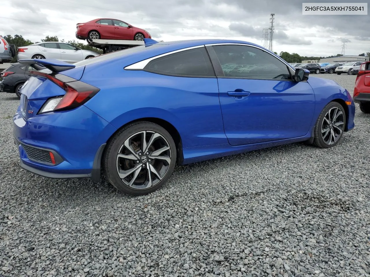 2019 Honda Civic Si VIN: 2HGFC3A5XKH755041 Lot: 74730994