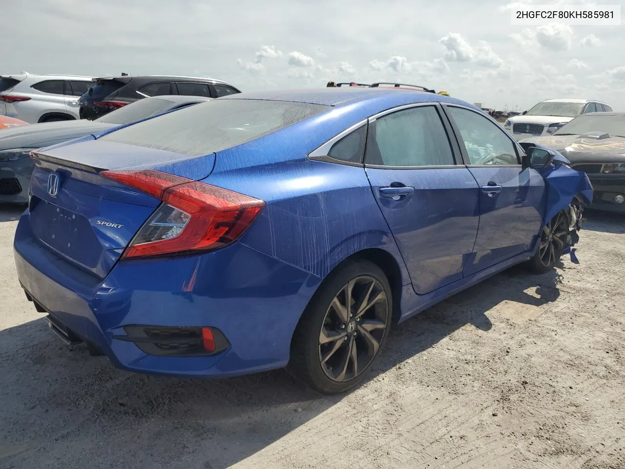 2HGFC2F80KH585981 2019 Honda Civic Sport