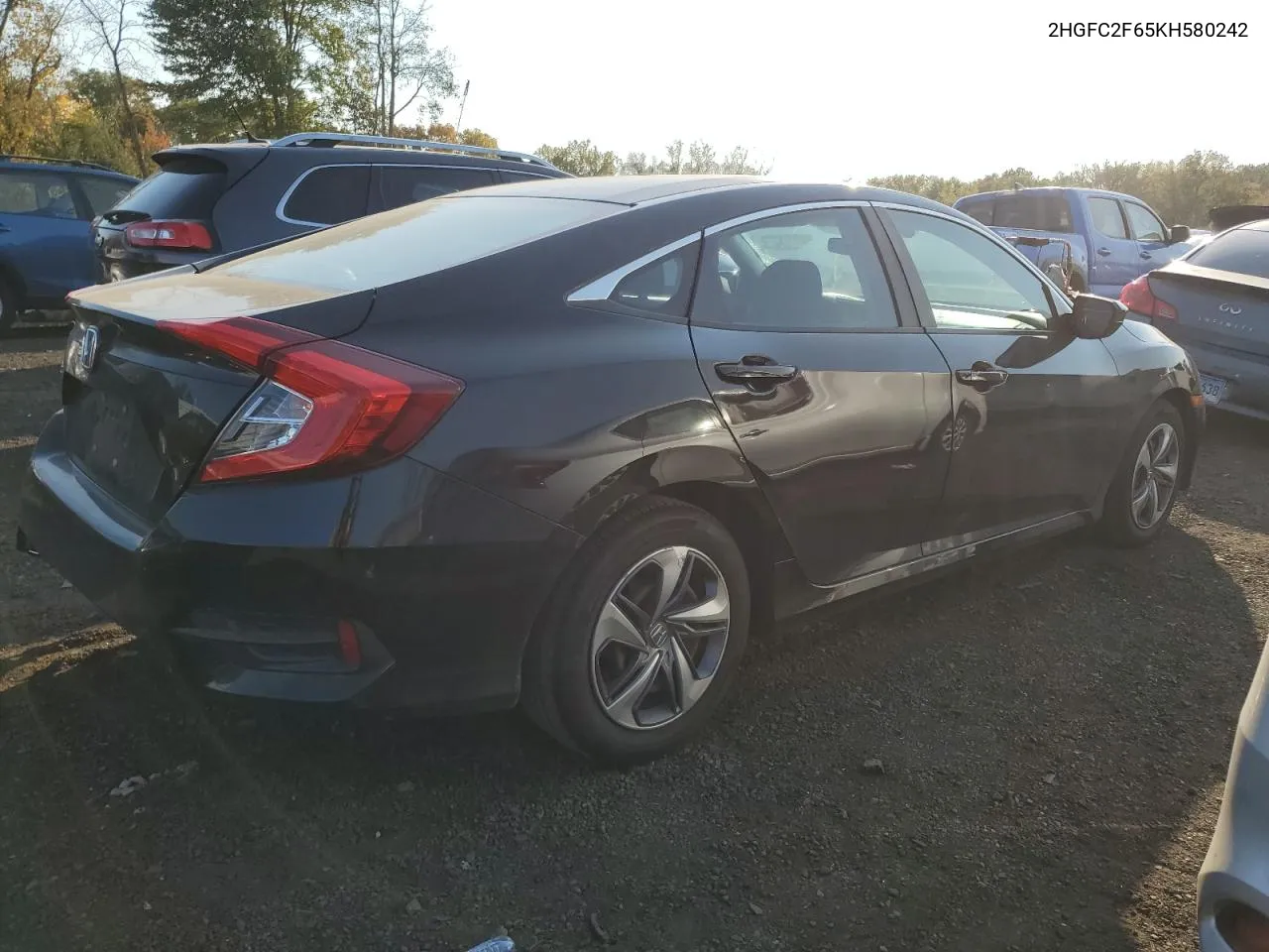 2019 Honda Civic Lx VIN: 2HGFC2F65KH580242 Lot: 74886394