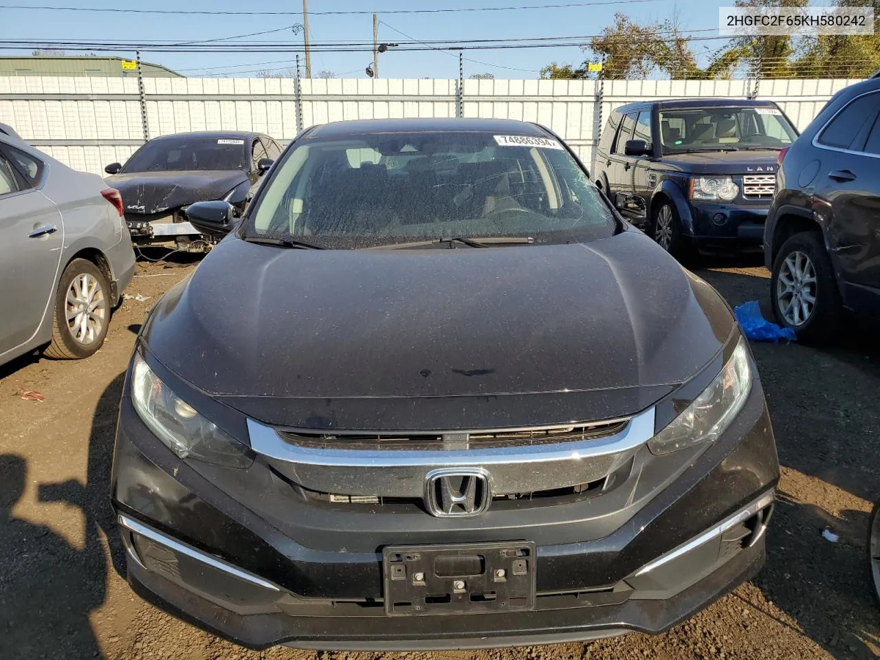 2HGFC2F65KH580242 2019 Honda Civic Lx