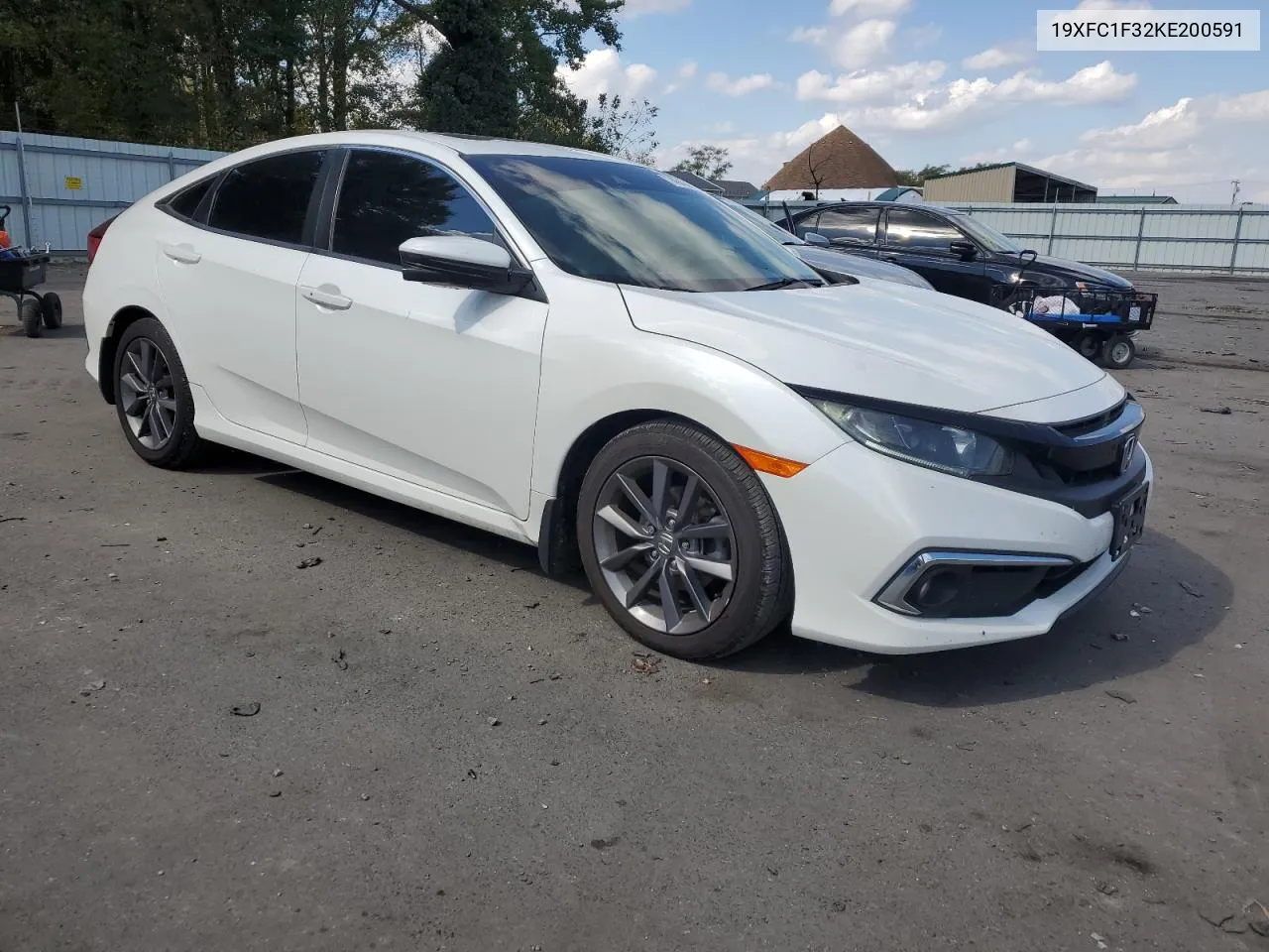 2019 Honda Civic Ex VIN: 19XFC1F32KE200591 Lot: 74917744