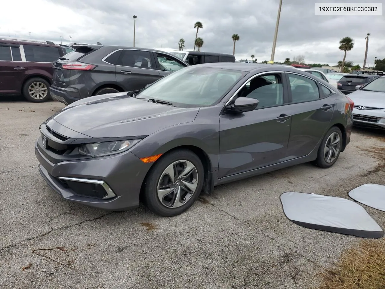 2019 Honda Civic Lx VIN: 19XFC2F68KE030382 Lot: 75061874