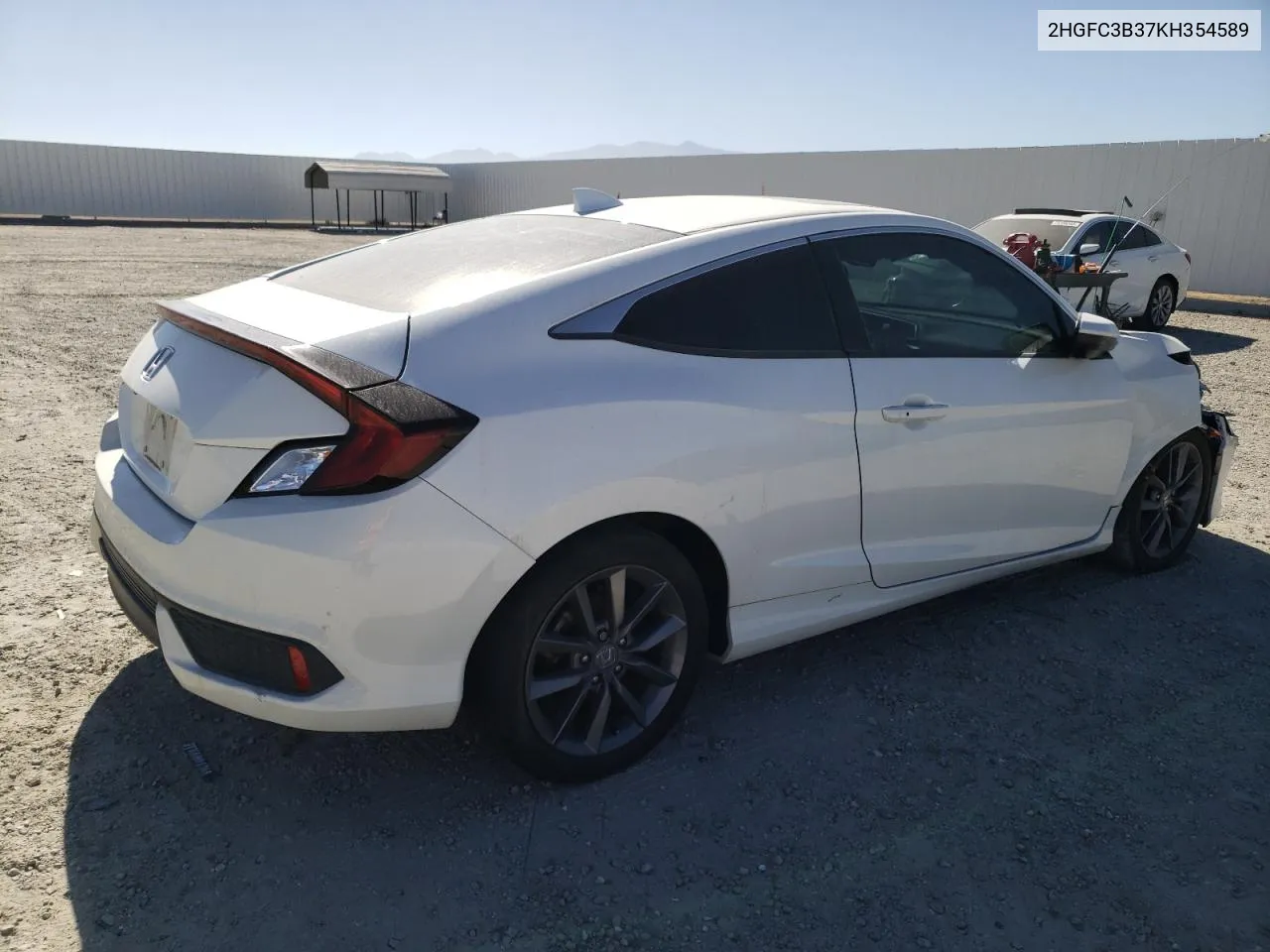 2019 Honda Civic Ex VIN: 2HGFC3B37KH354589 Lot: 75286333