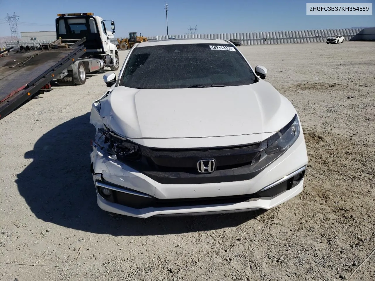 2019 Honda Civic Ex VIN: 2HGFC3B37KH354589 Lot: 75286333