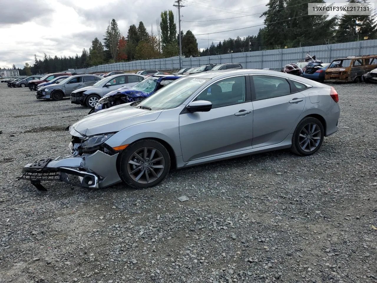 2019 Honda Civic Ex VIN: 19XFC1F39KE217131 Lot: 75300644