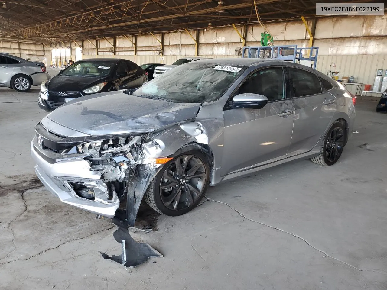 2019 Honda Civic Sport VIN: 19XFC2F88KE022199 Lot: 75314464