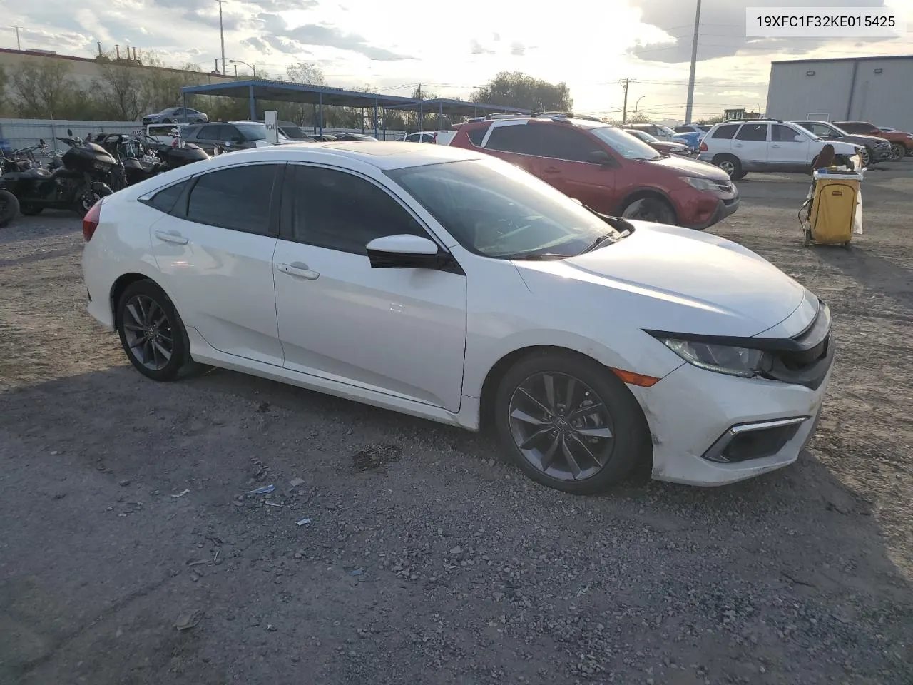 2019 Honda Civic Ex VIN: 19XFC1F32KE015425 Lot: 75325044