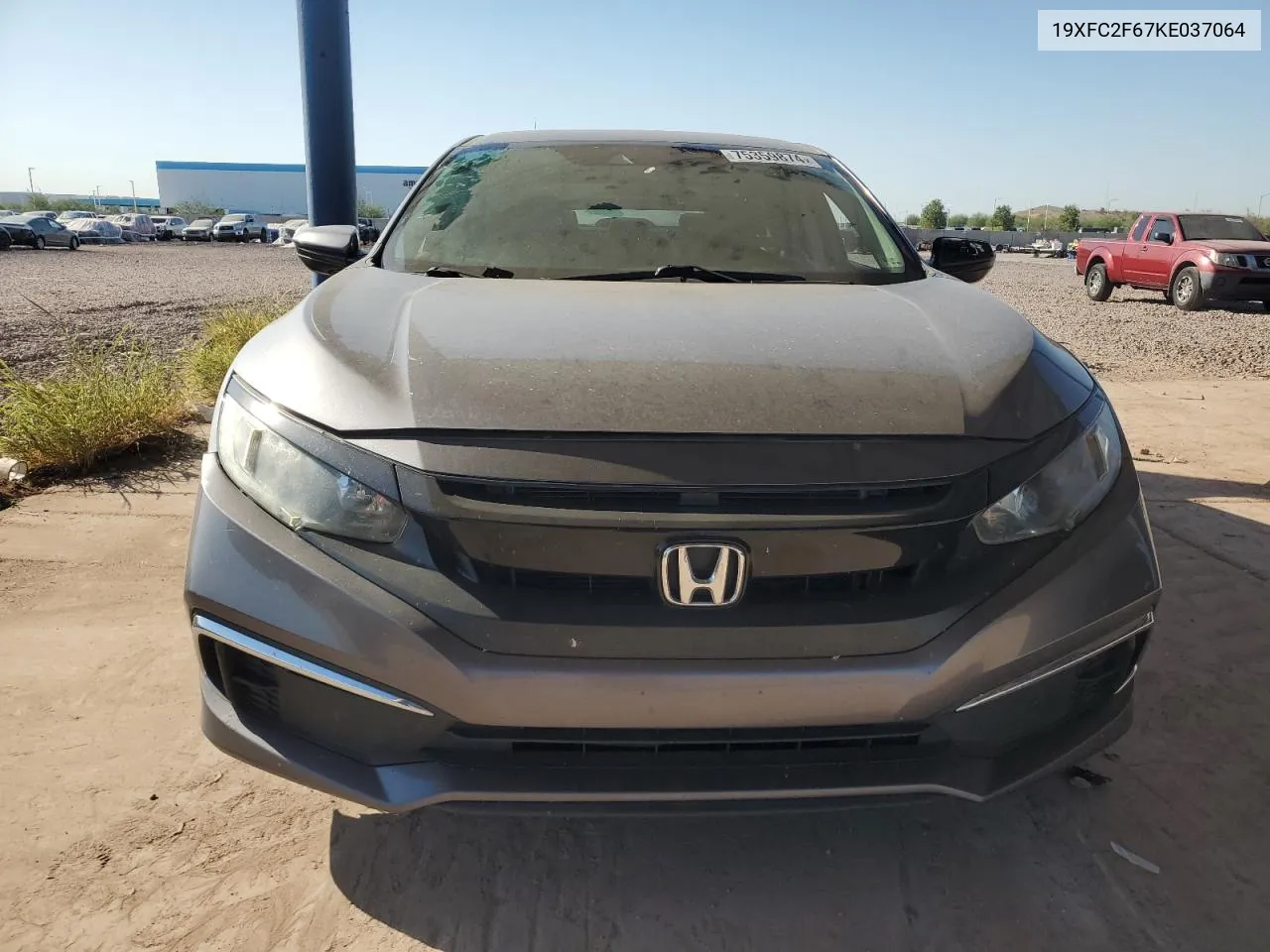 2019 Honda Civic Lx VIN: 19XFC2F67KE037064 Lot: 75359874