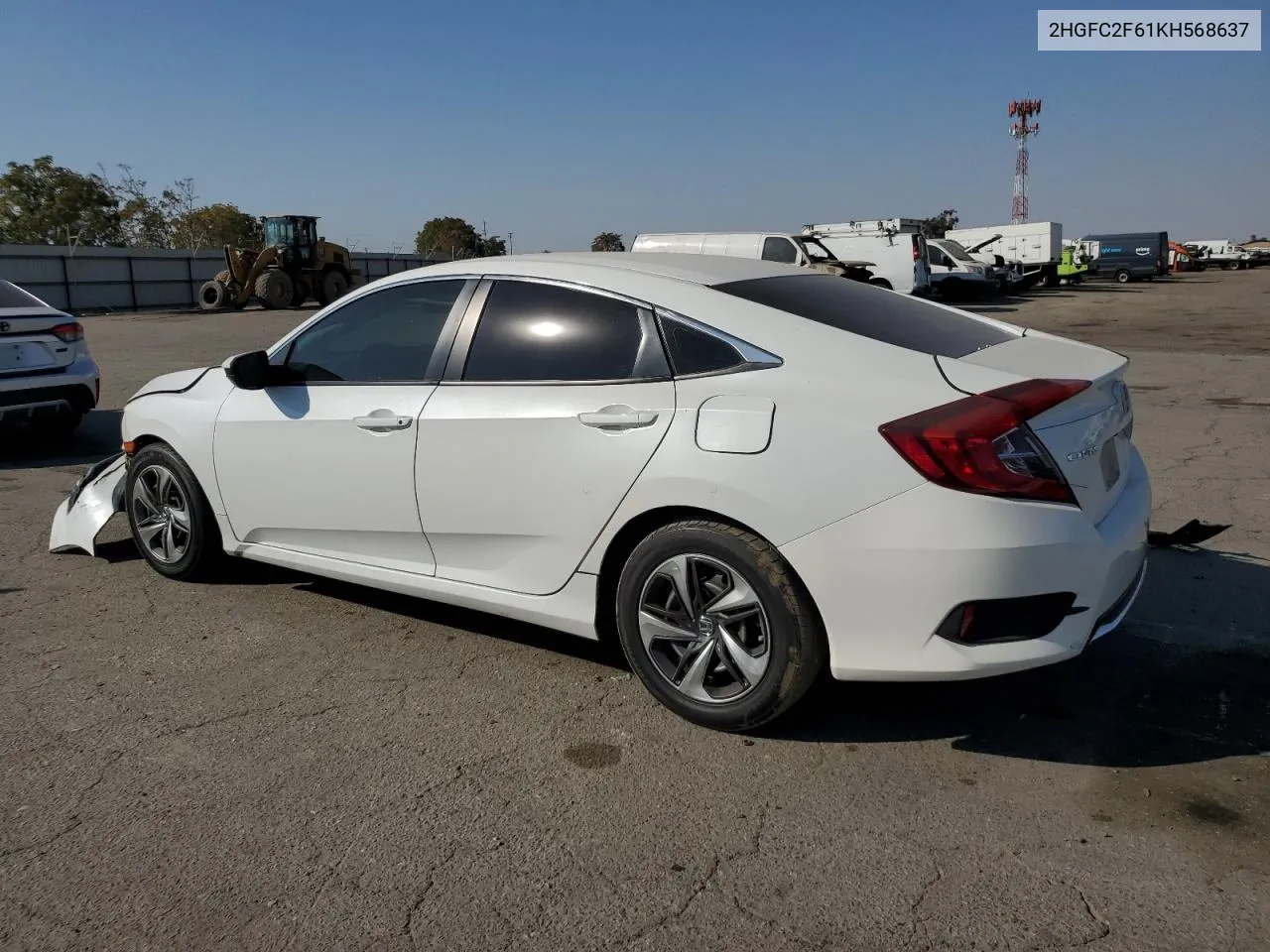 2019 Honda Civic Lx VIN: 2HGFC2F61KH568637 Lot: 75367544