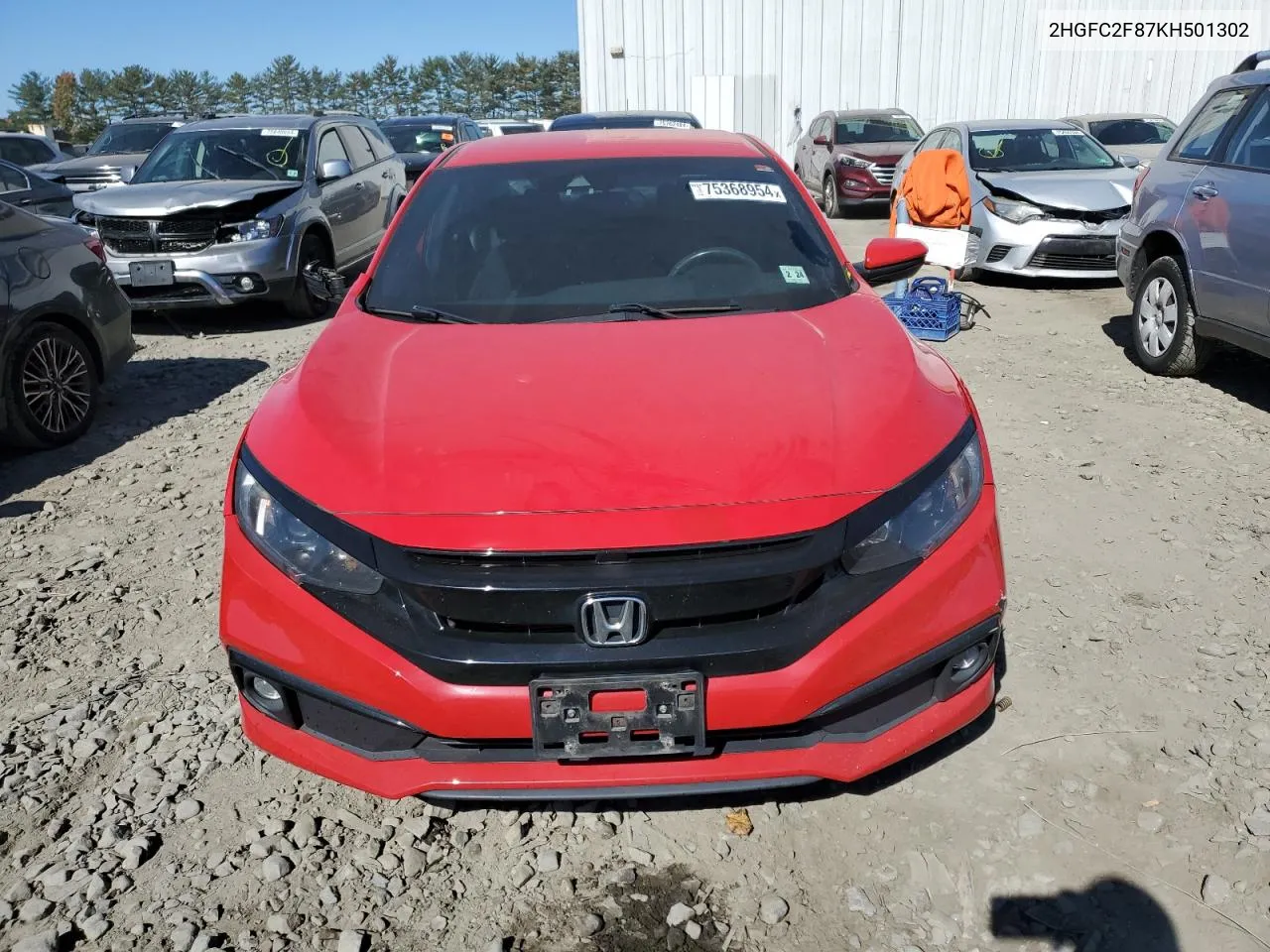 2HGFC2F87KH501302 2019 Honda Civic Sport